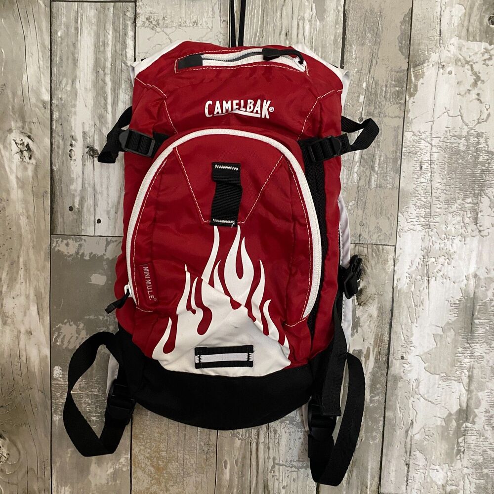 Camelbak backpack red flame